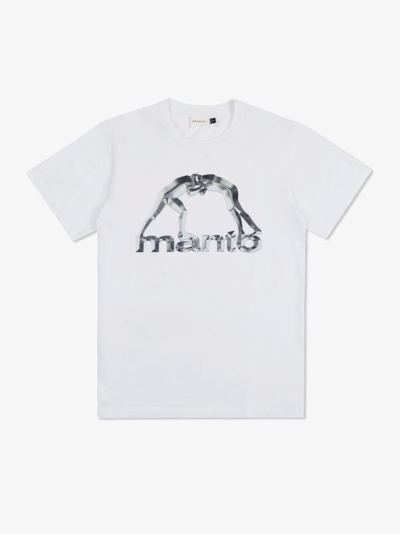 MANTO metal tshirt- WHITE